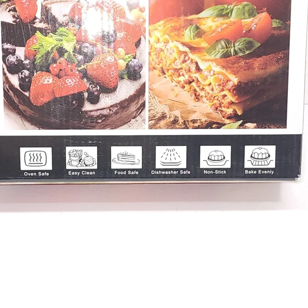 Culinary Edge Copper Ceramic Nonstick‎ Bakeware Set, Assorted Items, 4 Piece
